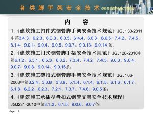 各类脚手架安全技术相关强制性条文归纳宣贯培训讲义ppt（77页）